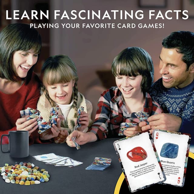 Detalle 2 de National Geographic Rock Bingo Game 150+ pieces 🎲