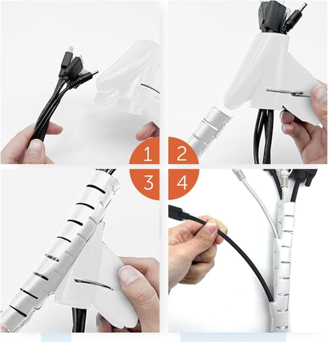 Thumbnail 6 de Shinfly Cable Tidy Sleeve 3m wire organiser