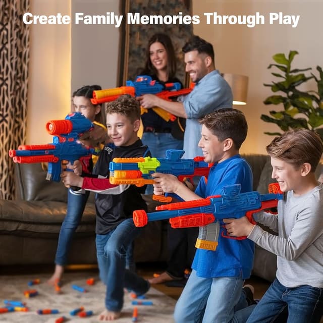 Thumbnail 4 de AMOSTING 100 Pfeile Nerf Elite 2.0 Blau