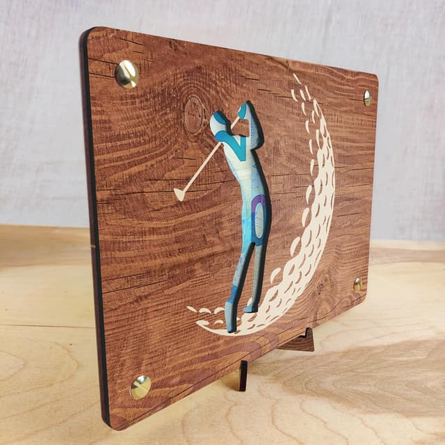 Detalle 2 de Geldgeschenk XL 20×15 cm aus Holz