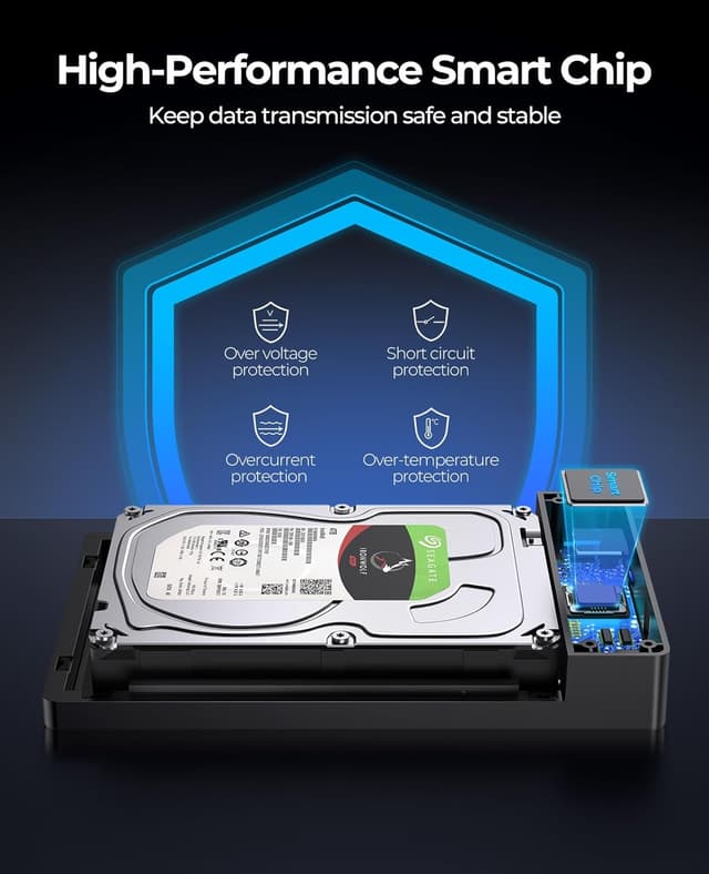 Detalle de ORICO 3588US3 Case esterno per hard disk/SSD SATA USB 3.0 da 3,5 pollici fino a 20 TB