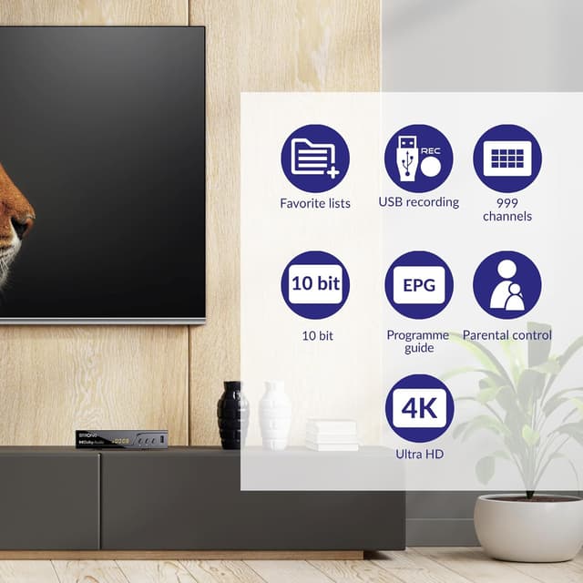 Detalle 2 de STRONG Decodificador TDT 4K UHD DVB-T2