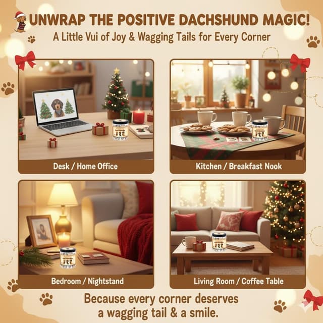 Thumbnail 5 de Positive Dachshund Jar with 60 Cards ⚙