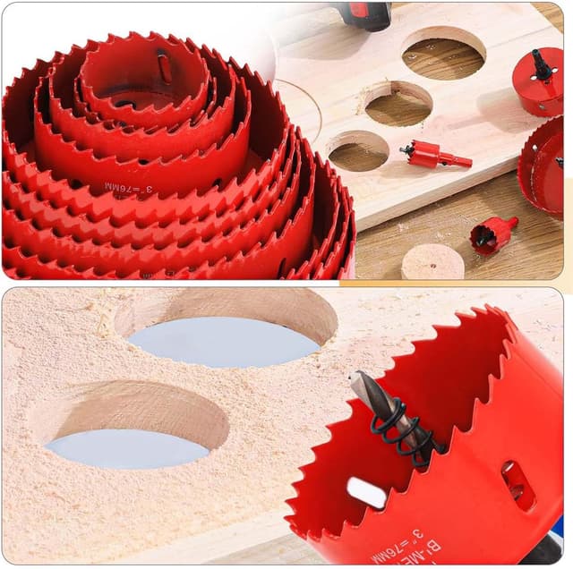 Detalle de GARHWAL Bi-Metall-Lochsäge 68 mm – Bohrkrone für Hohlwanddose, LED-Spot & Steckdose