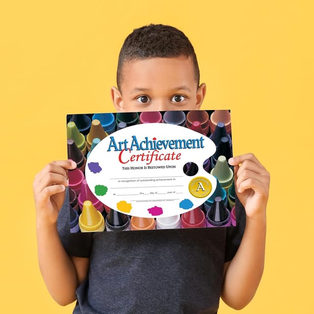Detalle de Hayes Art Achievement Certificate Style A (8-1/2 x 11) — Pack of 30