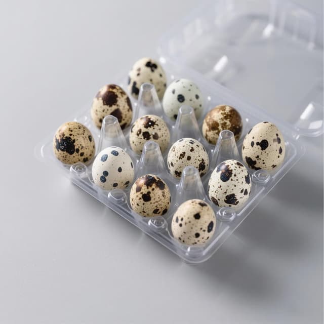 Detalle 2 de HEIYUET Wachteleierbox 80er Set, 12er