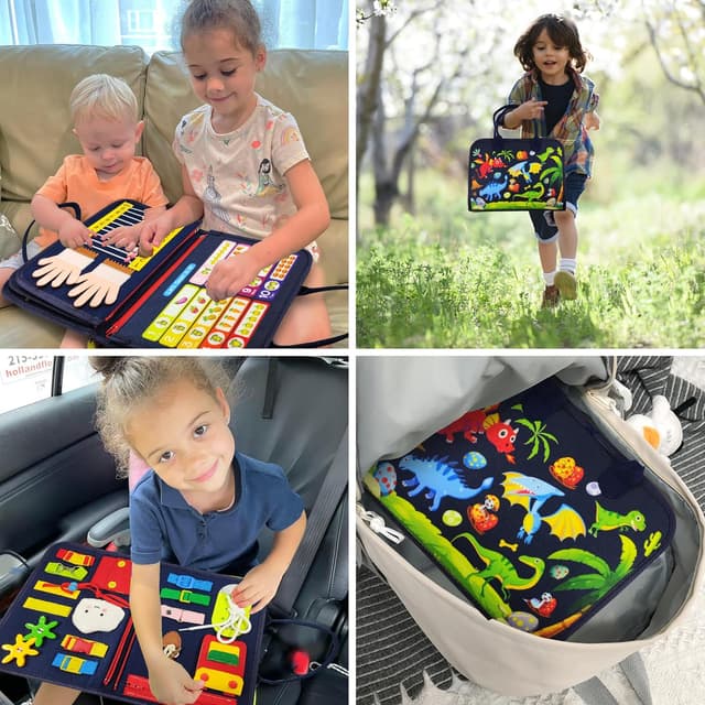 Detalle 1 de LearnToy Montessori Busy Board 3+