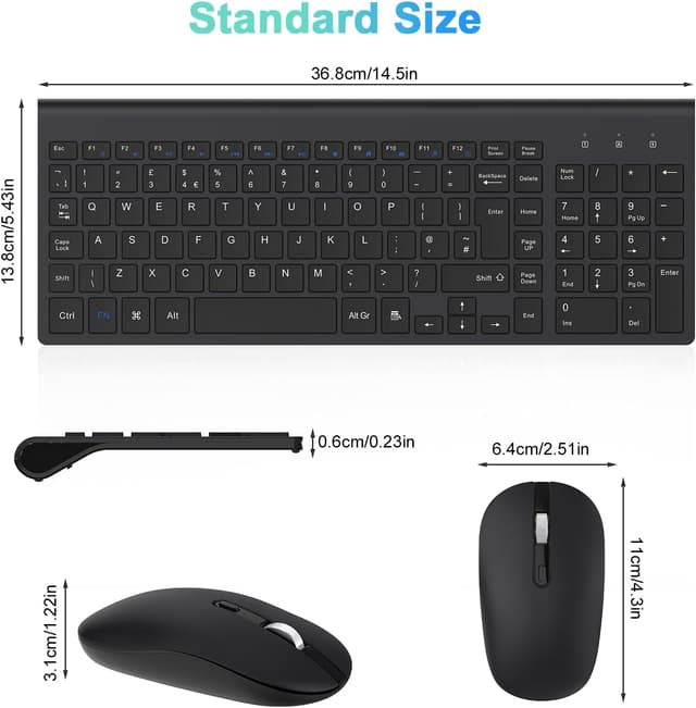 Detalle de cimetech 2.4G keyboard mouse combo