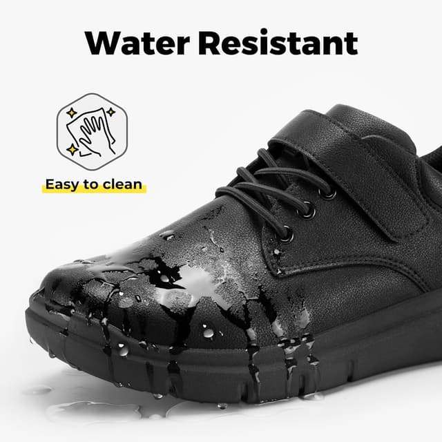 Detalle 2 de FitVille Mens Extra Wide Fit Diabetic Shoes with Adjustable Strap – Comfortable leather walking shoes for swollen feet & plantar fasciitis