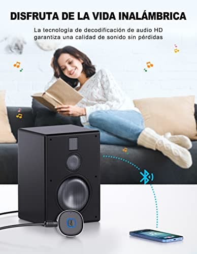 Detalle de Mohard receptor Bluetooth 5.0 AUX, 16H
