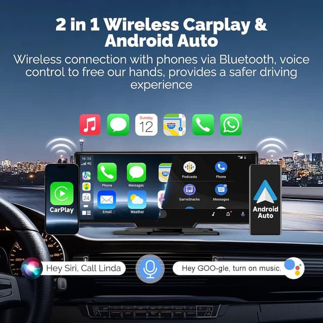 Detalle 2 de 10.26" Wireless CarPlay Android Auto Screen