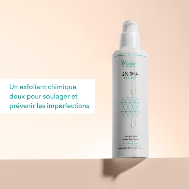 Detalle de colibri skincare 2% BHA PEELING – Gel exfoliant à l’acide salicylique (100 ml)