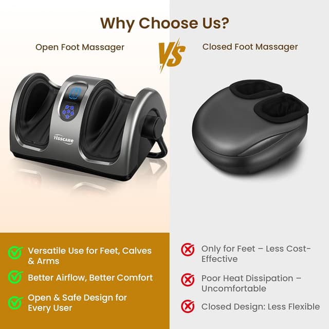 Thumbnail 6 de TISSCARE Fußmassagegerät Shiatsu Bein und Wadenmassagegerät