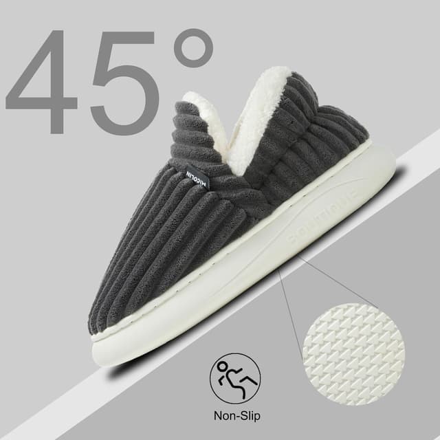 Thumbnail 6 de Donpapa Chaussons d’hiver femme et homme fermés en peluche, antidérapants