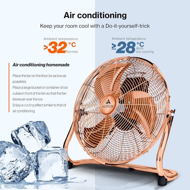 Detalle de TRESKO AERSON Ventilatore da pavimento 30 cm