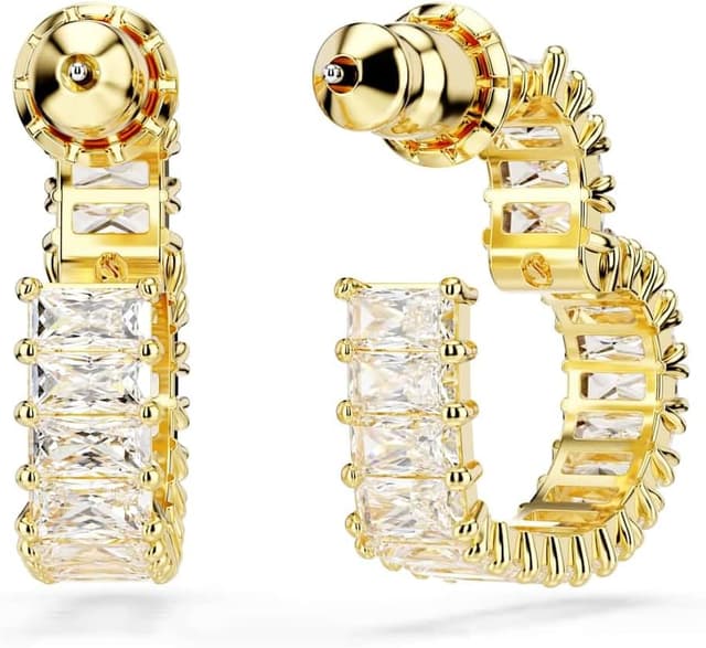 Thumbnail 3 de Swarovski Matrix Kollektion Kreolen Herzdesign