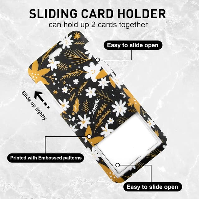 Detalle de Ausweishülle mit Band und drehbarem Karabiner