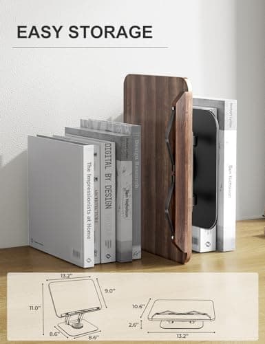 Thumbnail 5 de Tounee Soporte de Libro Giratorio 360° para Lectores - Negro