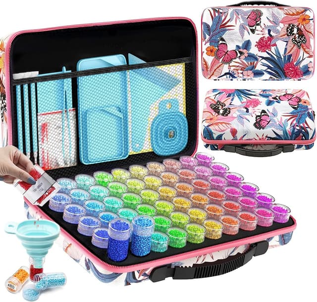 Detalle de ARTDOT Diamond Painting Zubehör Boxen 60 Stück