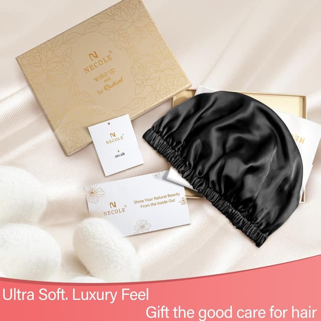 Thumbnail 6 de Necole 22 Momme 100% Mulberry Silk Bonnet for Sleep 🧖♀