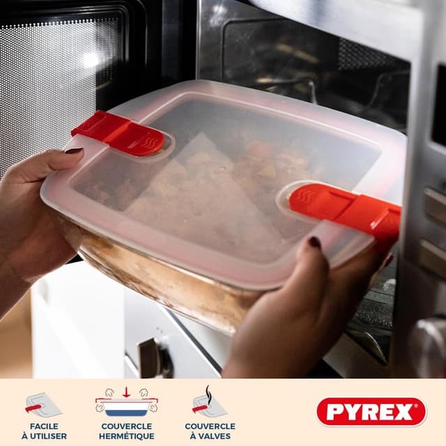 Detalle de Pyrex Cook & Heat, 3 boîtes 1,1L ⚙