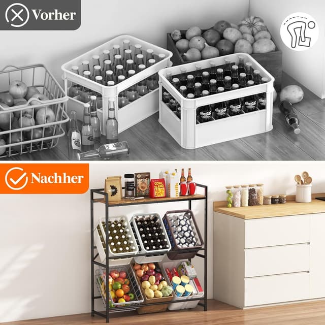 Thumbnail 6 de Lifewit Getränkekistenregal 6 Kisten