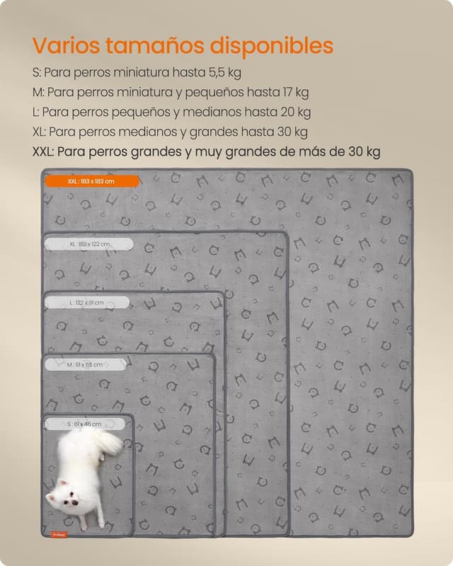 Thumbnail 5 de Feandrea Alfombrilla absorbente 183x183 XXL