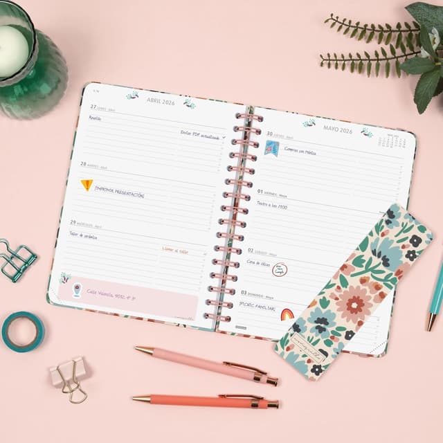 Detalle 2 de Finocam Agenda Moniquilla Dalia 12 meses