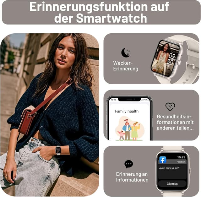 Thumbnail 5 de UMAwangfit Smartwatch 1,85 Zoll