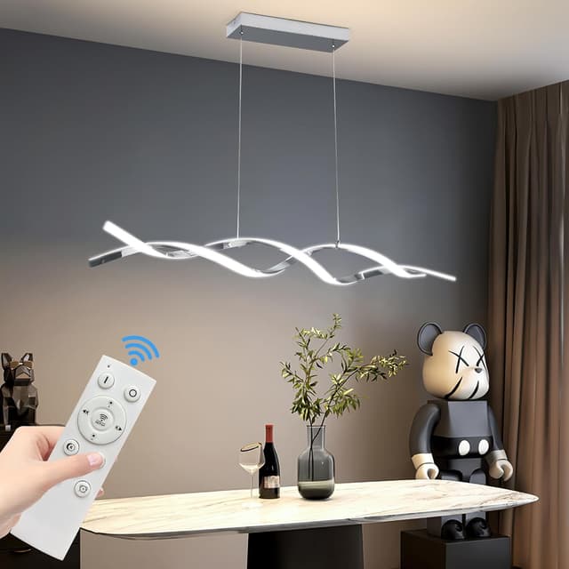 Detalle de Mikeru LED Pendelleuchte 120 cm dimmbar