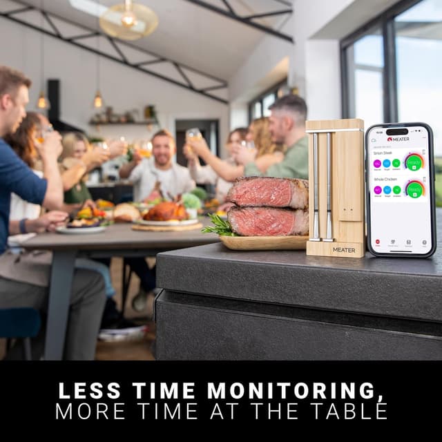 Thumbnail 6 de MEATER Pro Duo smart wireless meat thermometer with dual probes (1000°F high-heat resistant)