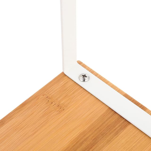 Thumbnail 6 de NEX Bamboo Kitchen Cabinet & Counter Shelf Organizer (Set of 4) — Stackable, Expandable, White & Natural