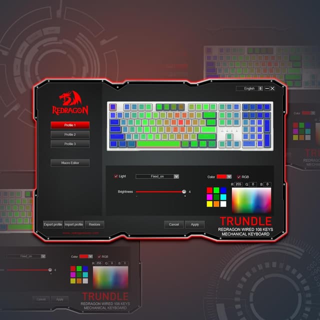 Thumbnail 6 de Redragon K668 tastiera meccanica 108 tasti