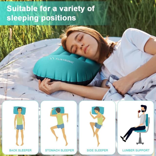 Thumbnail 4 de Flintronic 2Pack Inflatable Camping Pillows 48cm