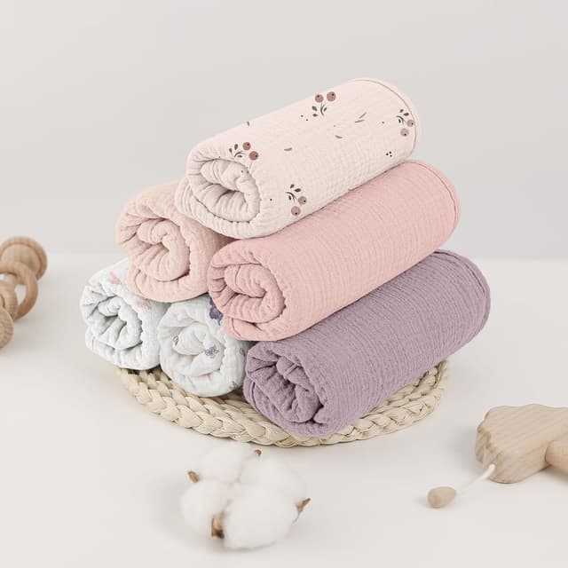 Detalle de Musselintücher Baby 6er Pack 50x25 cm