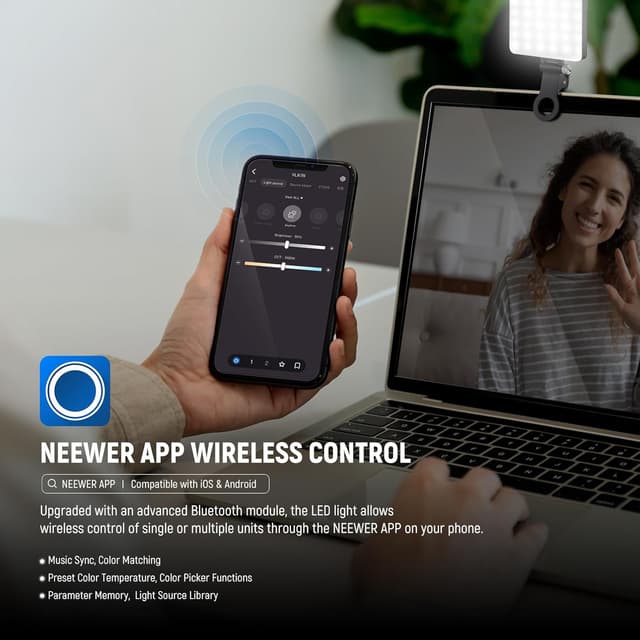 Thumbnail 4 de NEEWER VL67B Clip On Fill Light 2000mAh