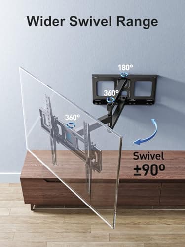 Detalle de Perlesmith Soporte Pared para TV 26-60" 🖥️ Extensible y Giratorio