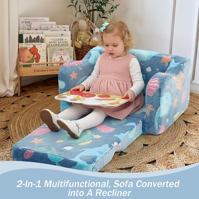 Detalle de MeMoreCool Kids Fold Out Sofa Bed