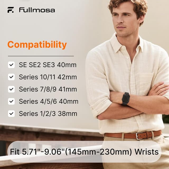 Thumbnail 6 de Fullmosa Braided Strap with Magnetic Clasp for Apple Watch (42mm/40mm/41mm/38mm compatible)