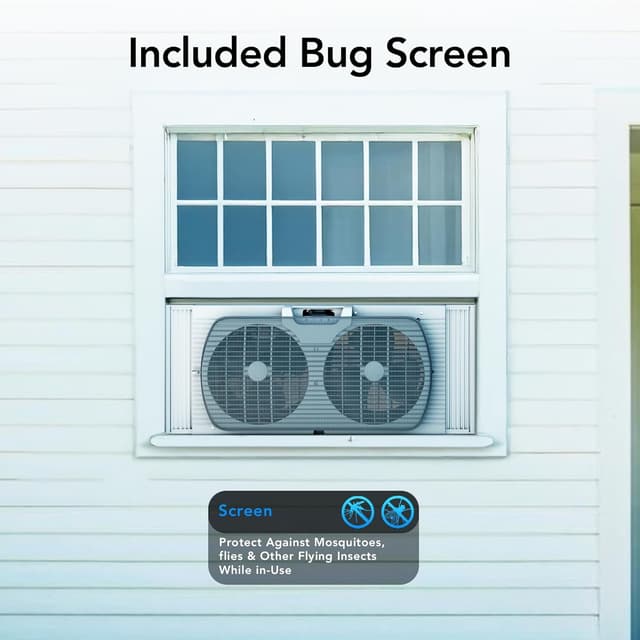 Detalle 2 de Comfort Zone 9-Inch reversible twin fan