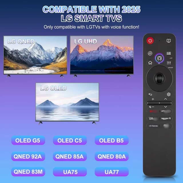 Detalle 2 de LG Magic Remote MR25GA replacement with Alexa