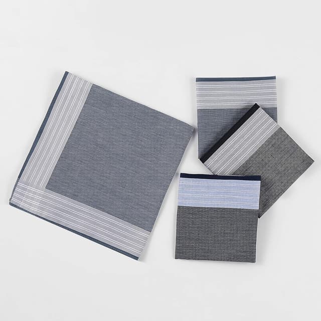 Detalle 2 de HOULIFE Herren Taschentücher 43x43 cm