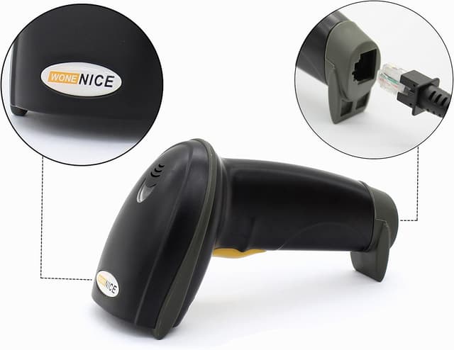 Thumbnail 3 de WoneNice USB Laser Barcode Scanner 200 SPS