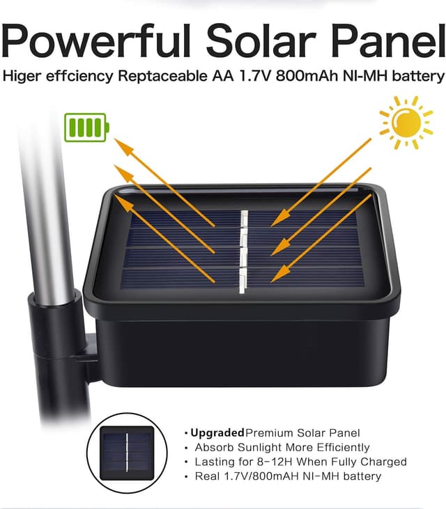 Thumbnail 5 de ooklee Solar Powered String Lights 10m, 100 LEDs 🌟