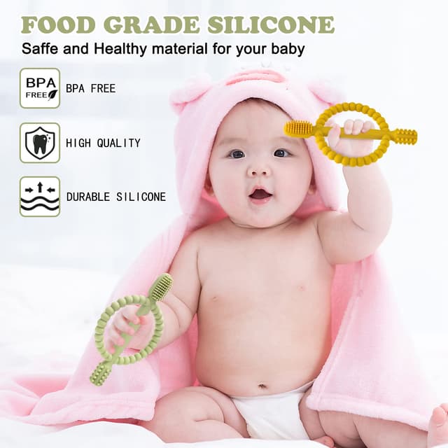 Thumbnail 2 de Baby Beißspielzeug 2er-Set Beißring-Silikon BPA-frei