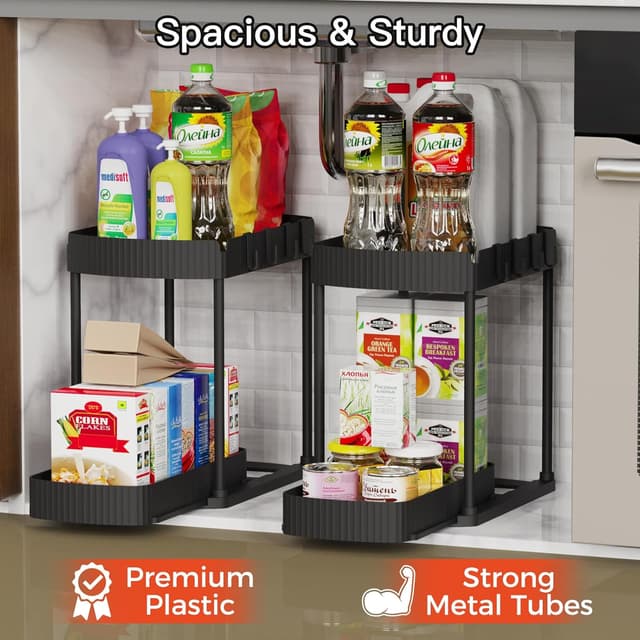 Detalle 1 de Ukeetap Multi-Purpose Pull-Out Organizer 12.8" 🚪