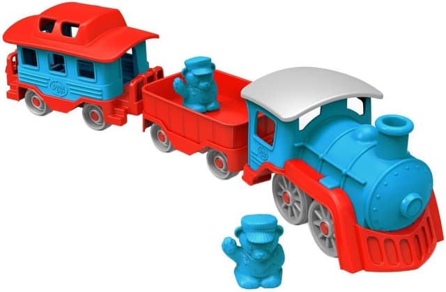 Detalle de Green Toys Train Blue toy train ๐