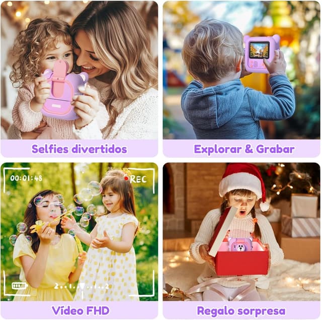 Detalle de ARNSSIEN Cámara Infantil Instantánea 📸 2.4" con 32GB