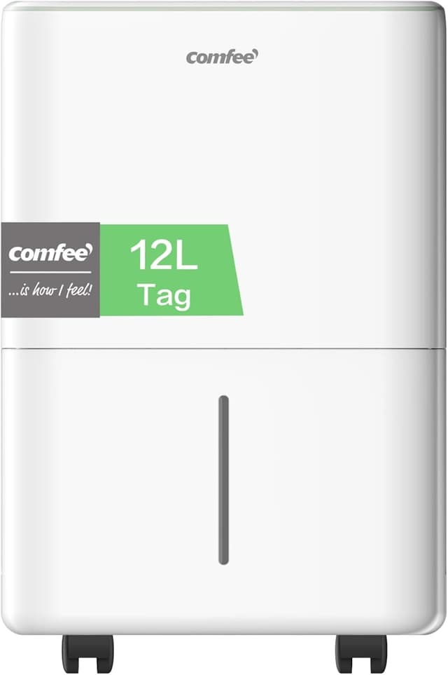 Detalle de COMFEE Luftentfeuchter 12 Liter/Tag CDDOE-12DEN7-QA3(EU) für ca. 50 m³ – mit Kindersicherung & 36 dB