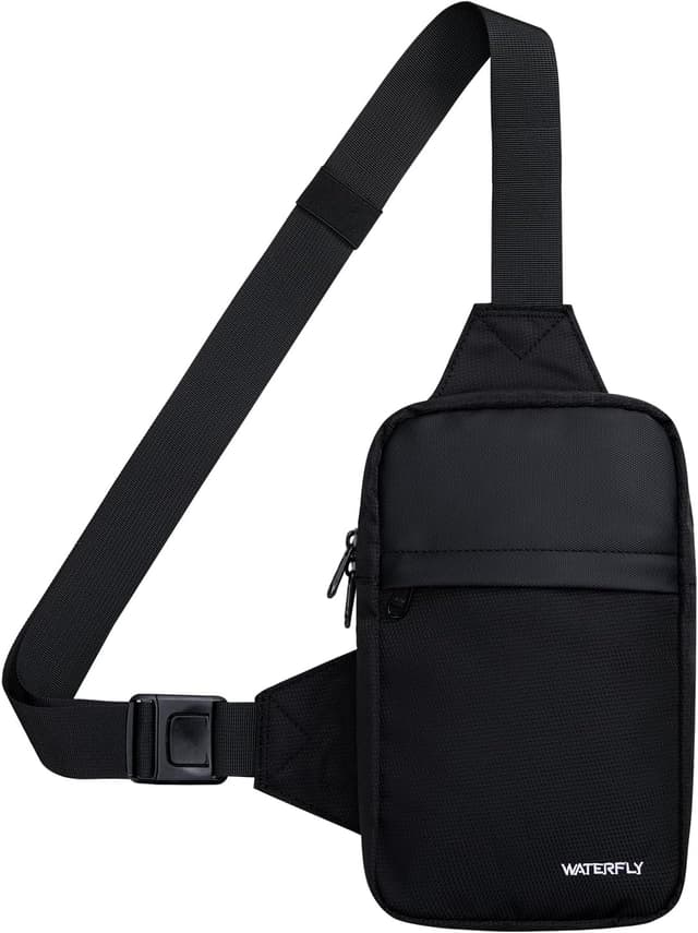 Detalle de Waterfly crossbody chest sling bag (small) – lightweight shoulder bag for work, travel and everyday carry